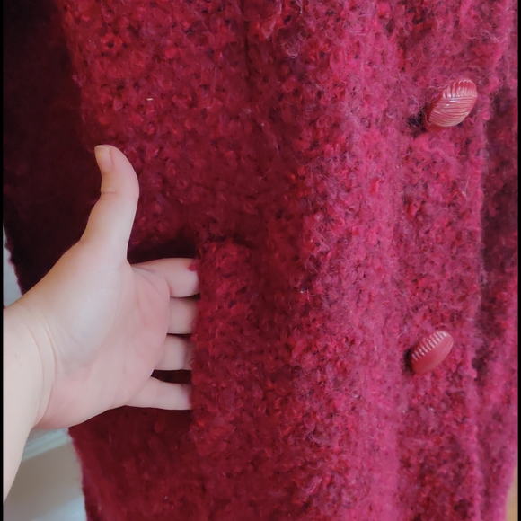 True vintage boucle coat mod style - Picture 3 of 9